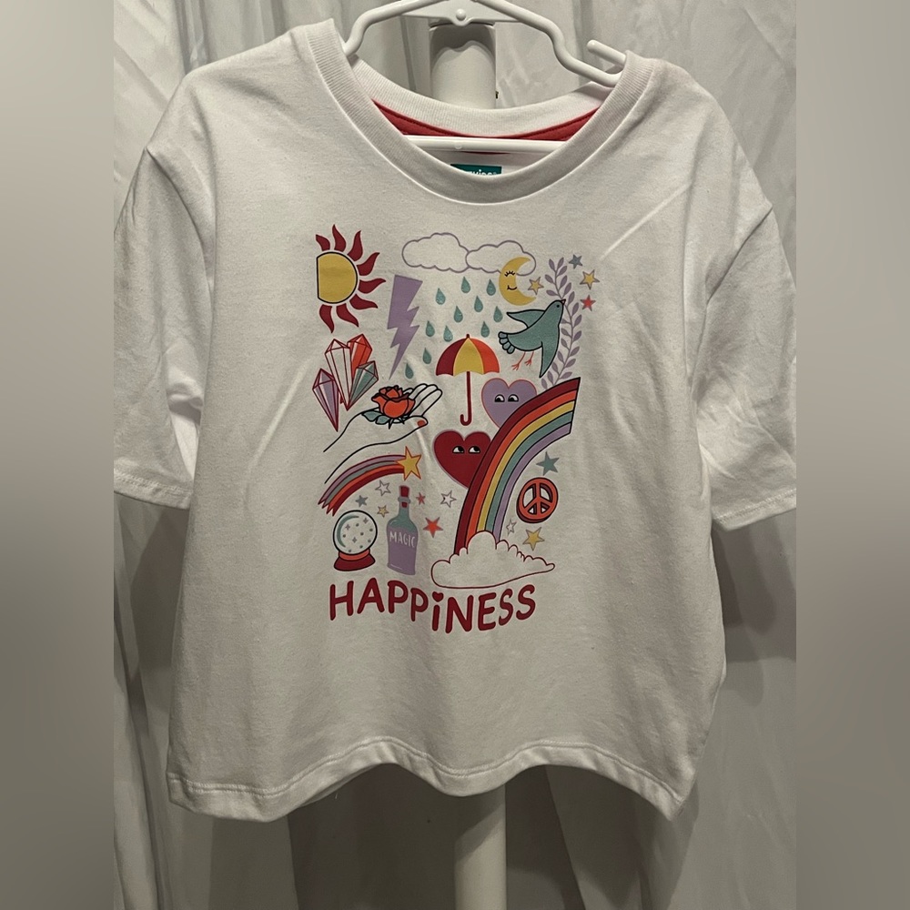 White Happiness Crop Top